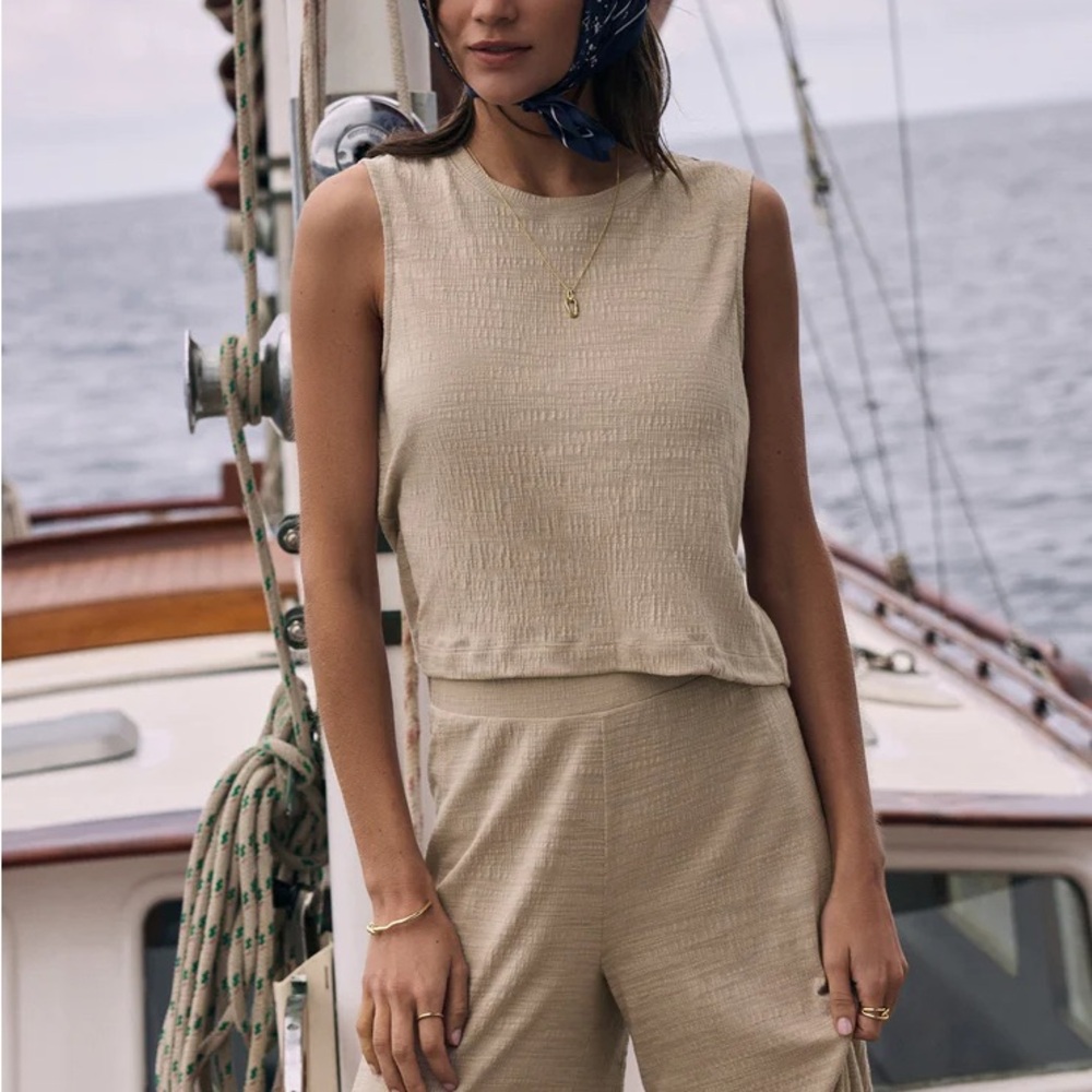 Z Supply Sloane Textured Slub Top - S